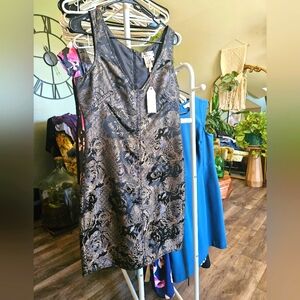 NWT MSSP gold/black sexy dress